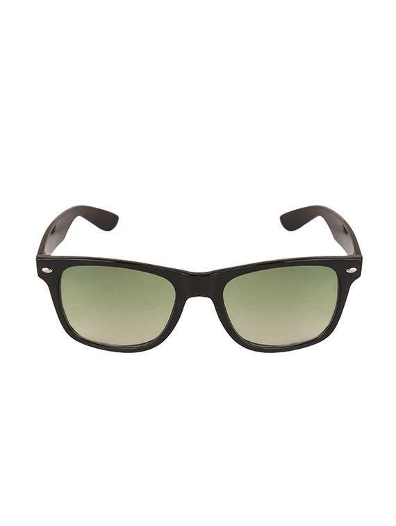 lof black full rim square uv 400 protected medium (size-54) sunglasses - v-2107