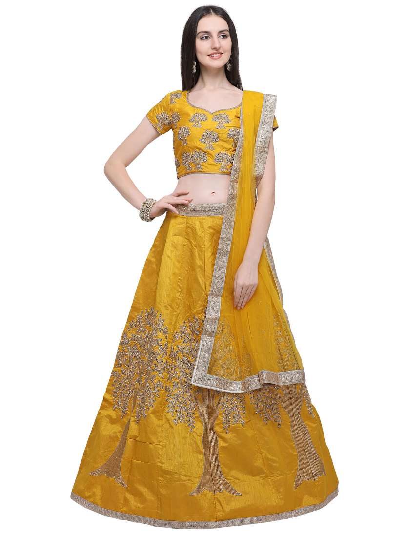 embroidered a-line lehenga 