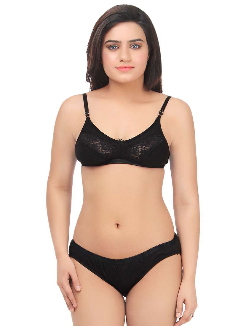 floral patch bra and panty set