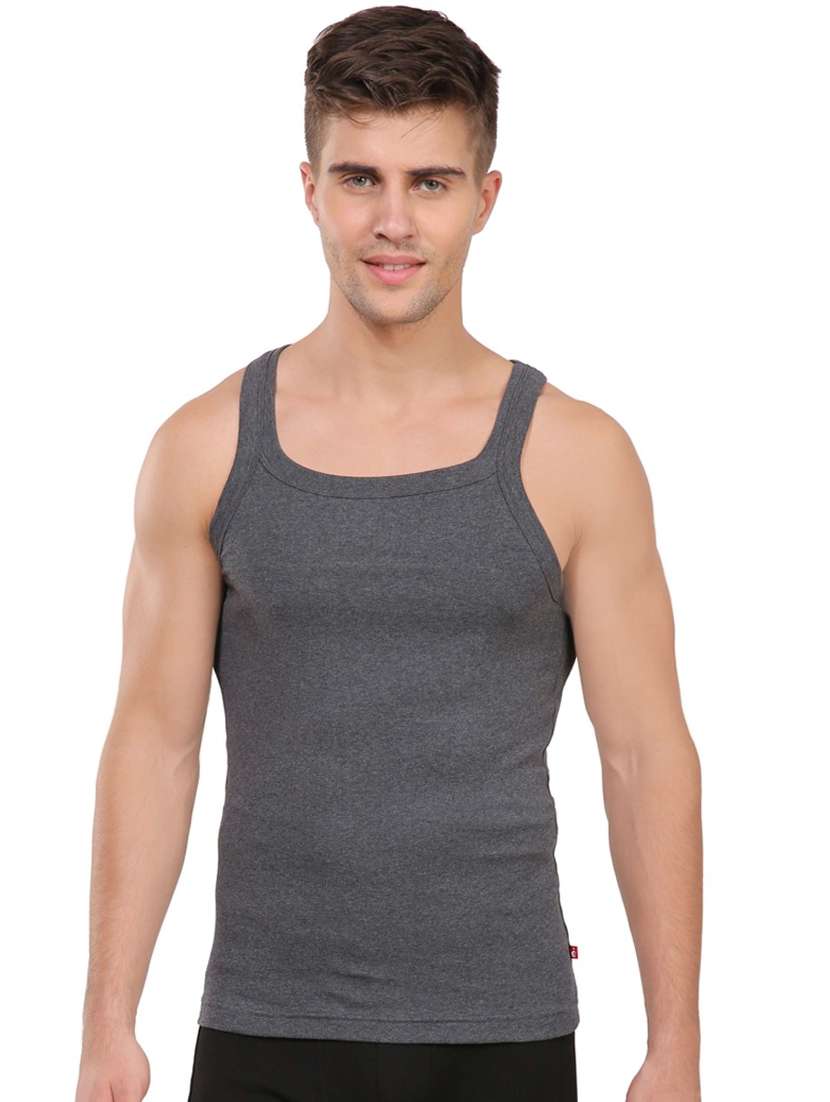 grey solid vest 
