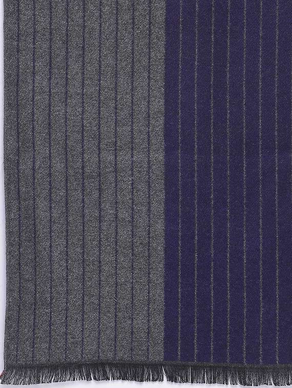 navy blue striped muffler - 16744011 - Standard Image - 2