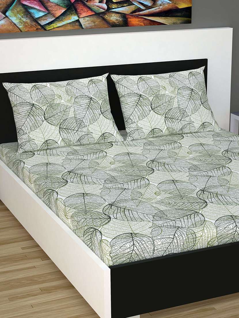  cotton king bedsheet with 2 pillow cover