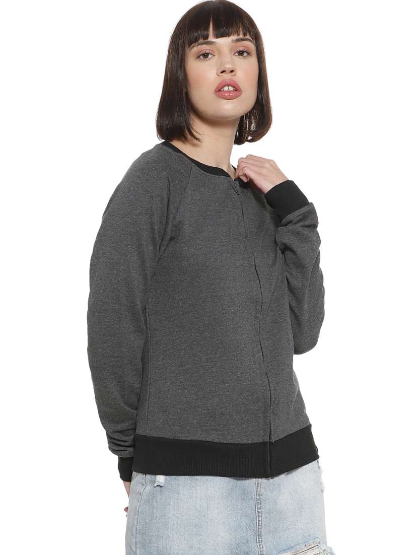 raglan sleeved solid jacket