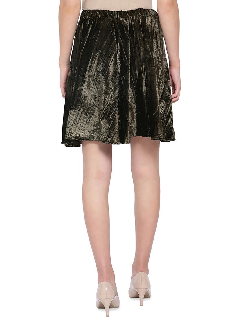 high rise solid a-line skirt - 16750601 - Standard Image - 2