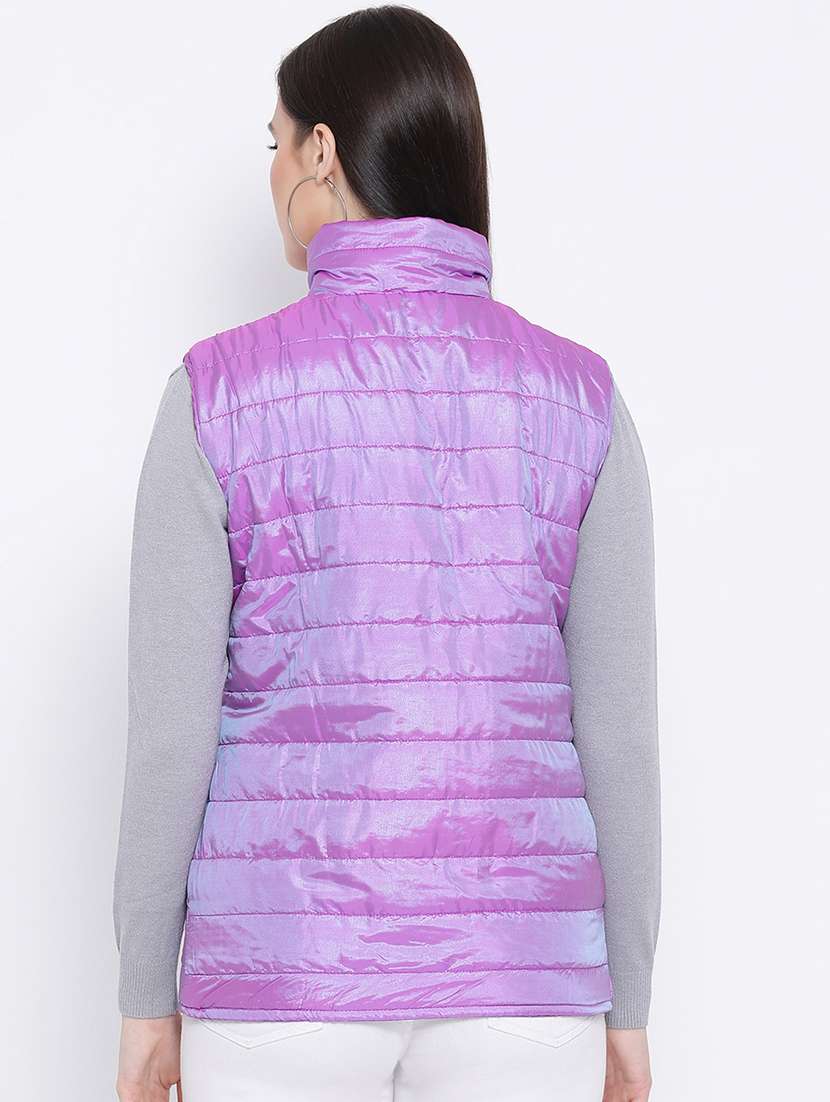 turtle neck solid jacket - 16750746 -  Standard Image - 2