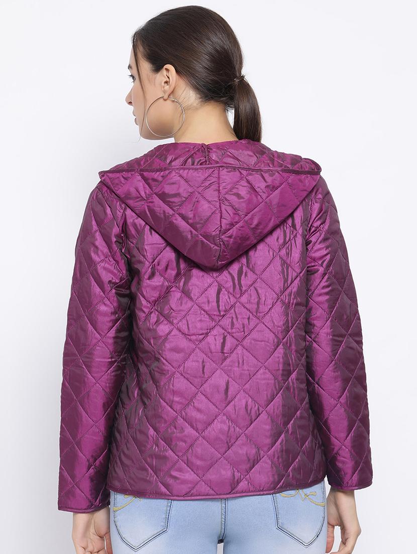 hooded neck quilted jacket - 16750762 - Standard Image - 2
