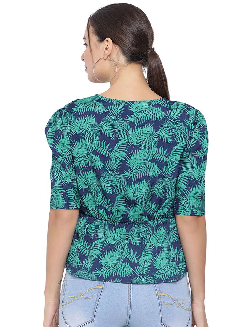 women's peplum v neck top - 16750890 - Standard Image - 2