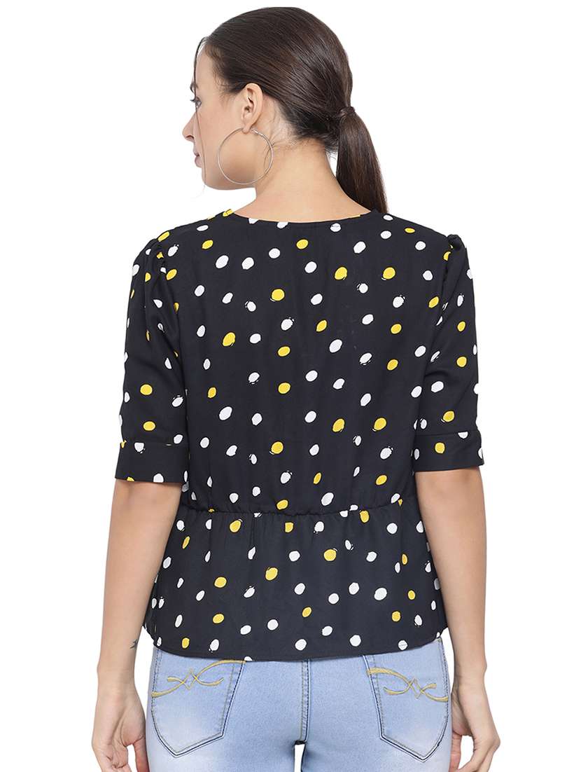 women's peplum v neck top - 16750892 - Standard Image - 2