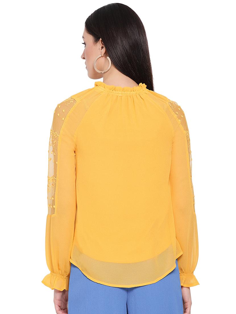 tie up neck solid top - 16750900 - Standard Image - 2