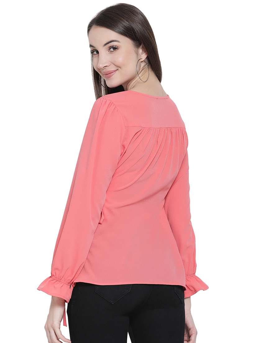 women's a line v neck top - 16750954 -  Standard Image - 2