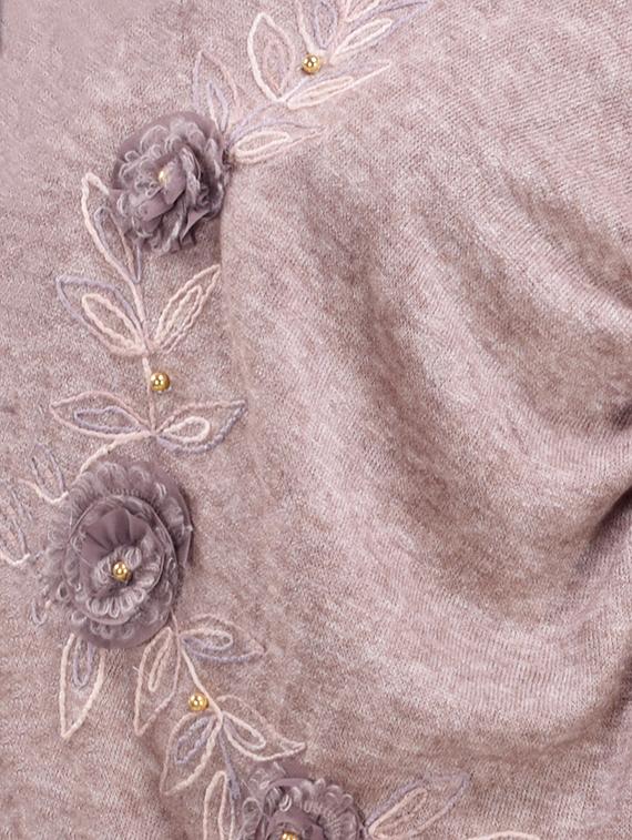 embroidered woolen shawl - 16753421 - Standard Image - 2