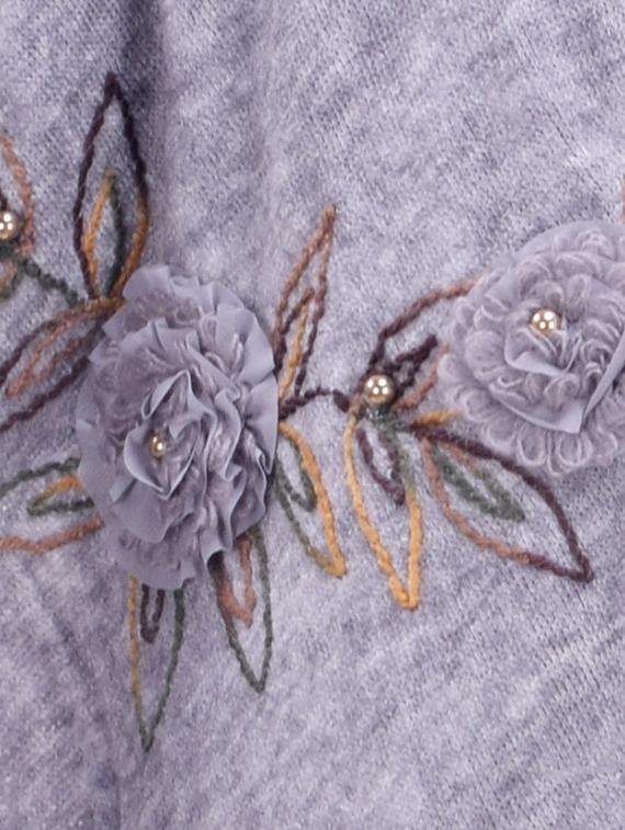 embroidered woolen shawl - 16753423 - Standard Image - 2