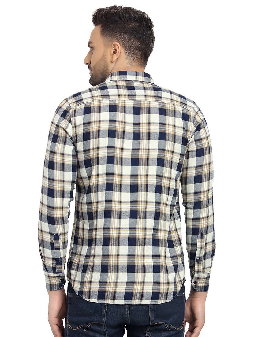 mens checks casual shirt - 16753430 - Standard Image - 2
