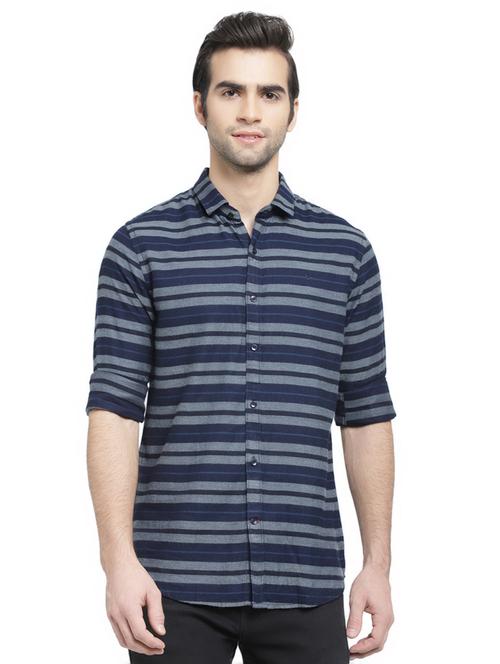 mens stripes casual shirt - 16753435 - Standard Image - 0