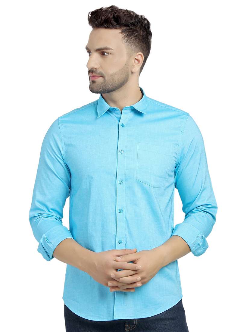 mens solid casual shirt