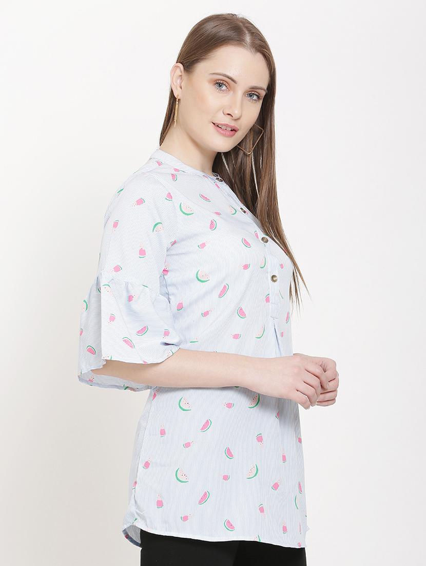 mandarin neck quirky tunic - 16754529 - Standard Image - 2