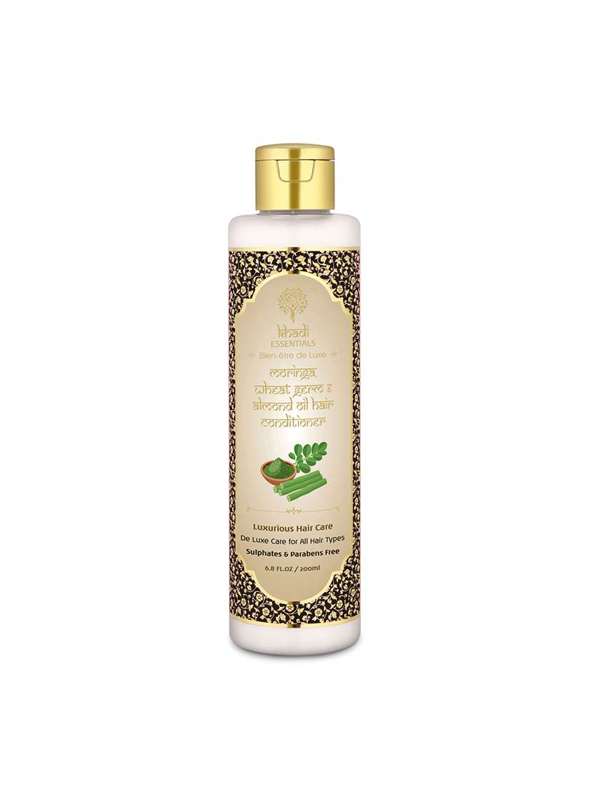 moringa, wheat germ & almond oil hair conditioner -luxurious hair care