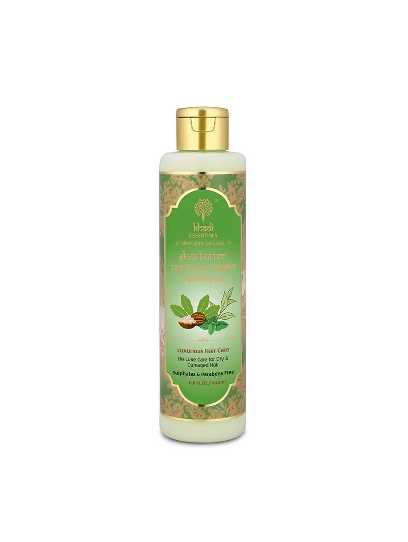 shea butter, tea tree & thyme conditioner-luxurious hair care