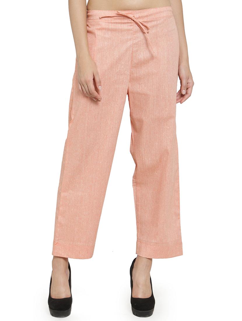 women solids ankle length tailored pants - 16757185 -  Zoom Image - 0