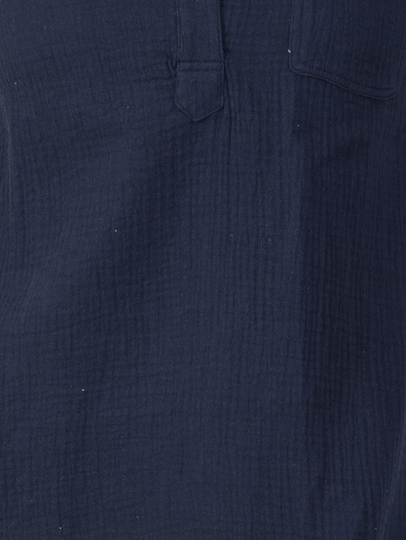 mandarin neck solid top - 16759772 - Standard Image - 2