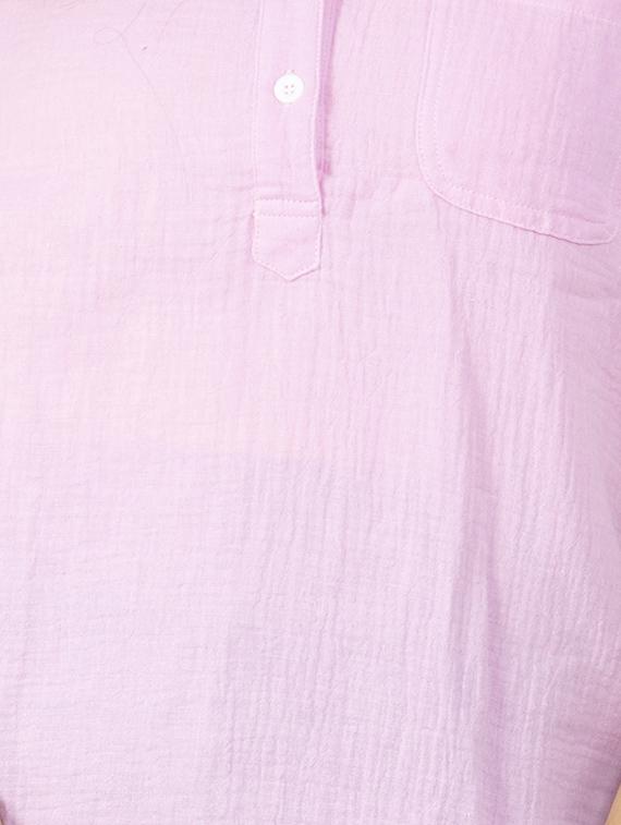 mandarin neck solid top - 16759773 - Standard Image - 2