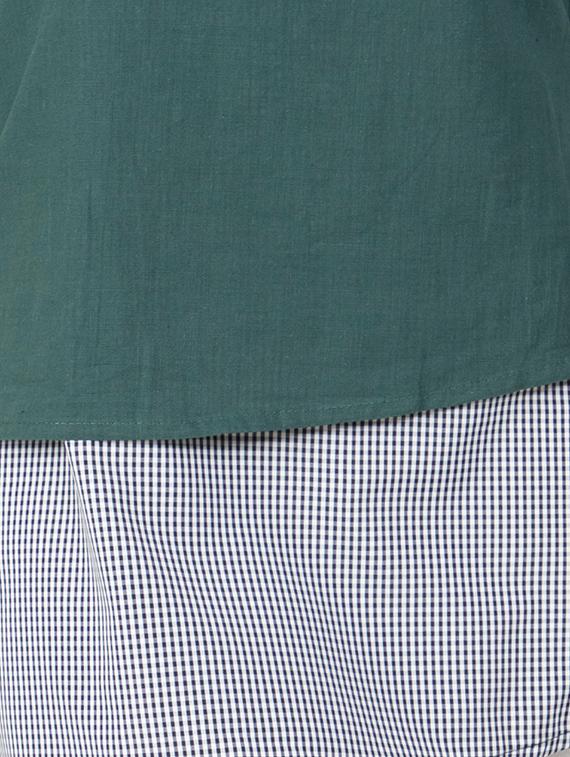 color block boat neck tunic - 16759784 - Standard Image - 2