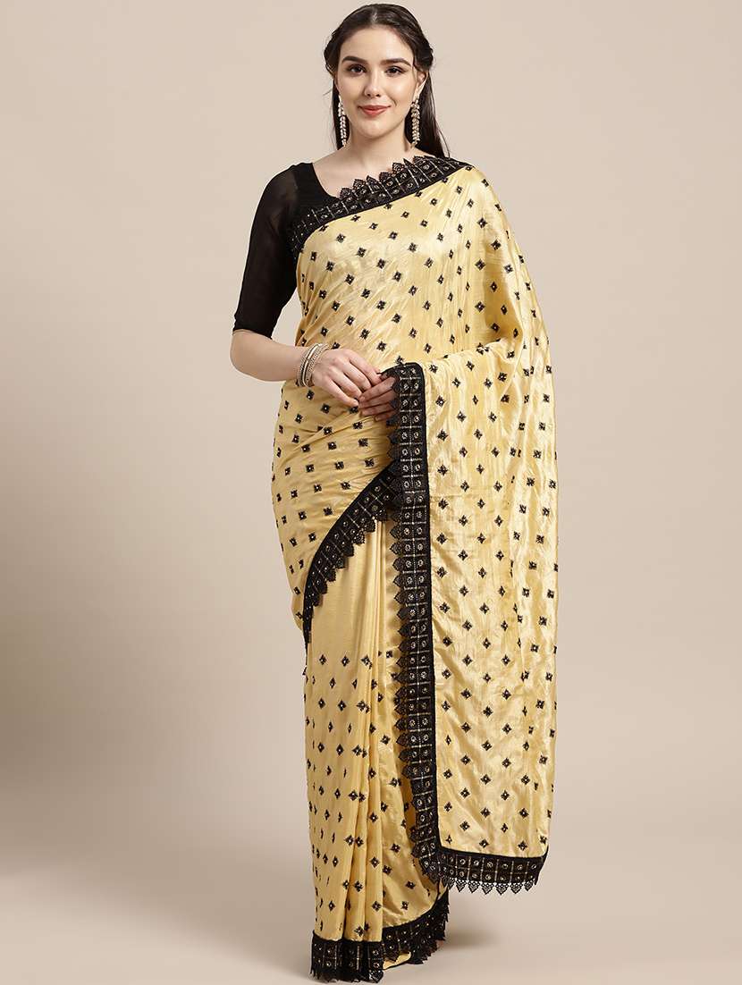 women's embroidered saree with blouse