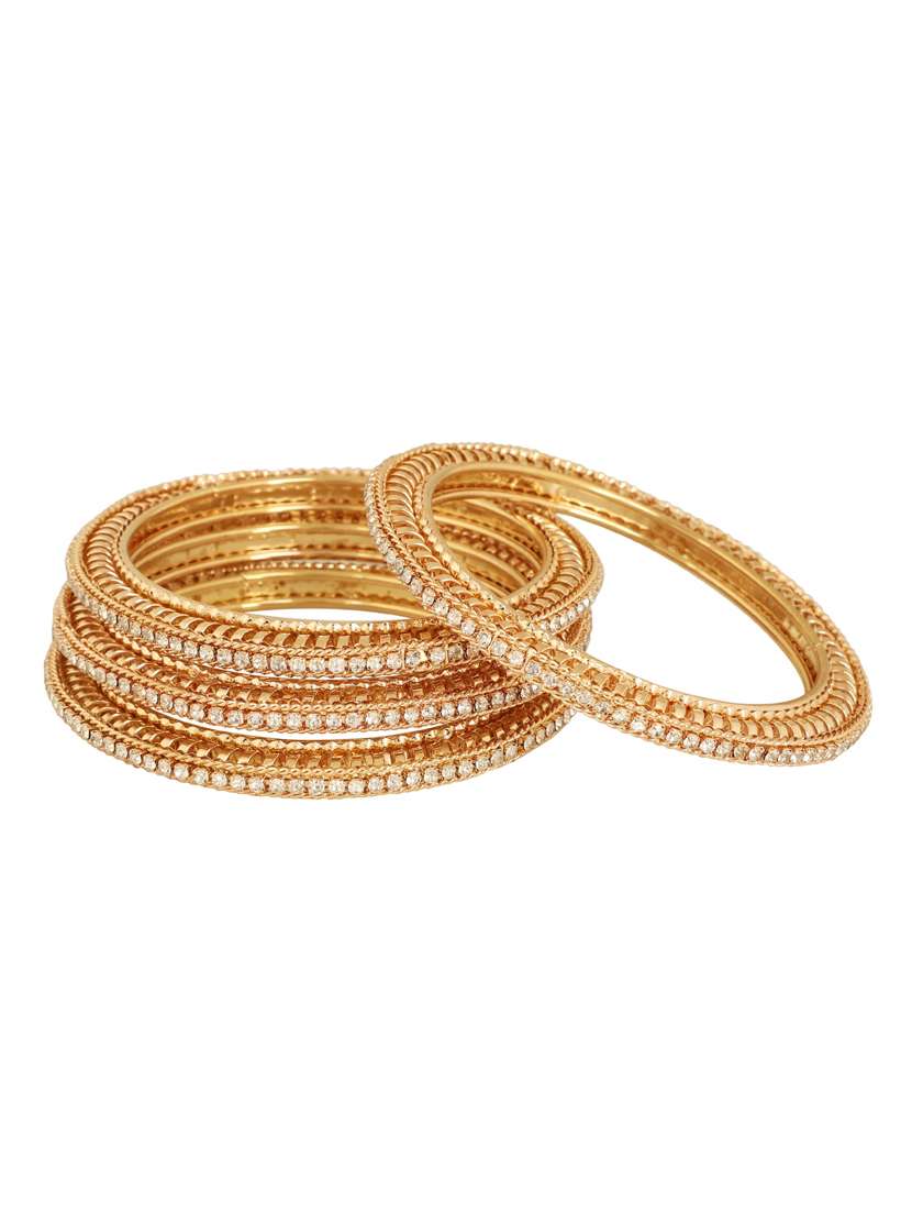 white gold tone metal bangle