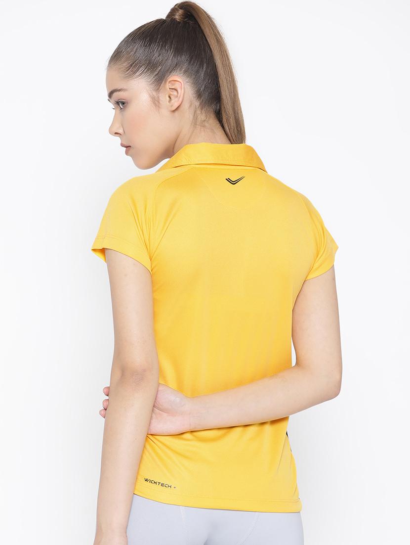 women's plain polo neck t-shirt - 16763035 - Standard Image - 2