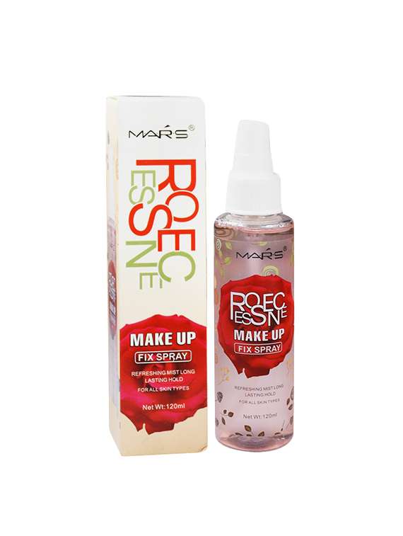 mars rose essence makeup fix spray