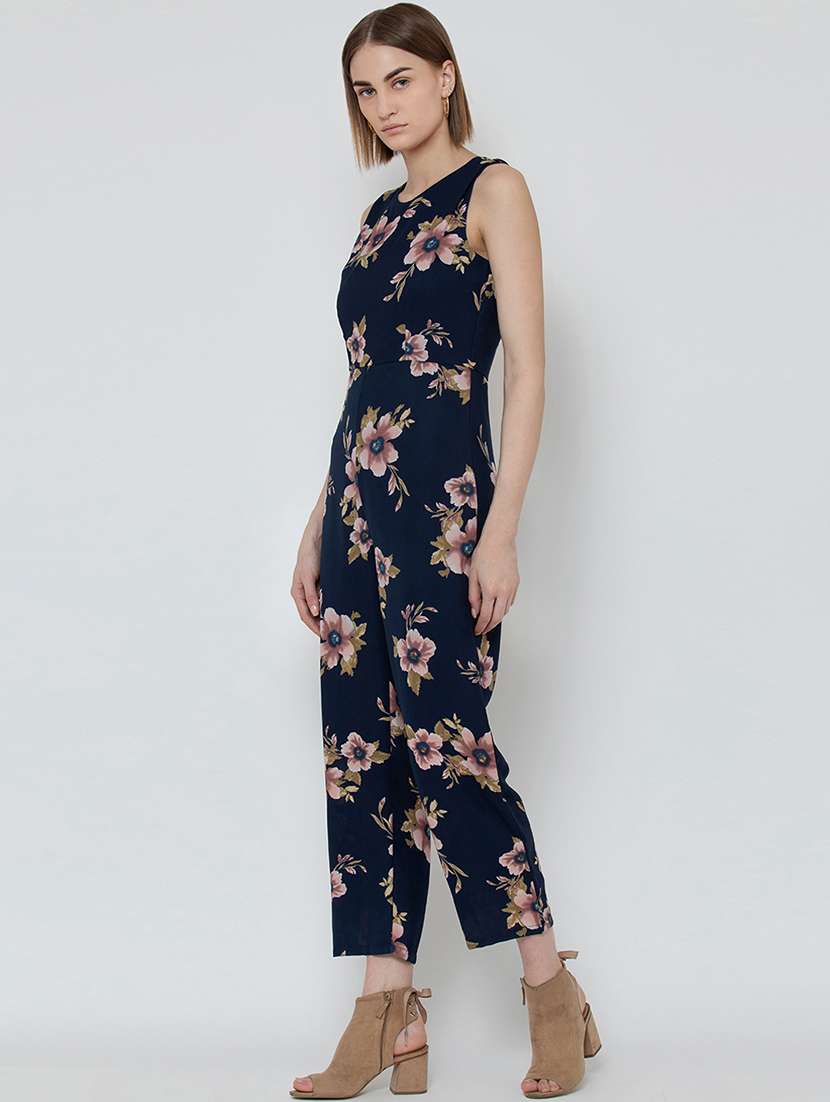 round neck floral jumpsuit - 16764149 -  Standard Image - 2