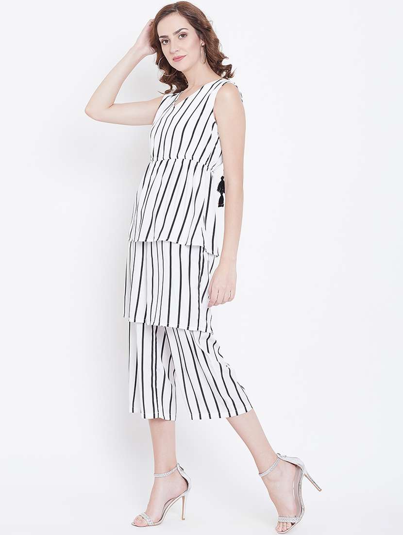 layered striped  jumpsuit - 16764152 -  Standard Image - 2