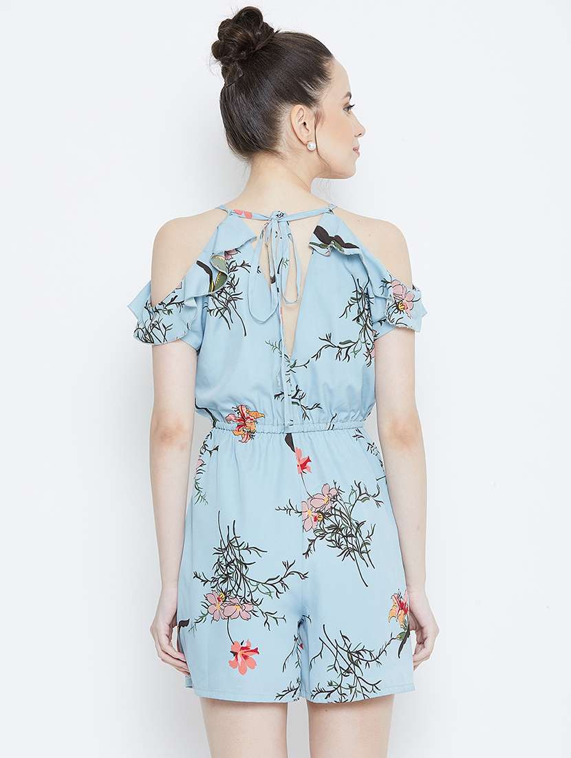 purist blue cold shoulder romper - 16764153 -  Standard Image - 2