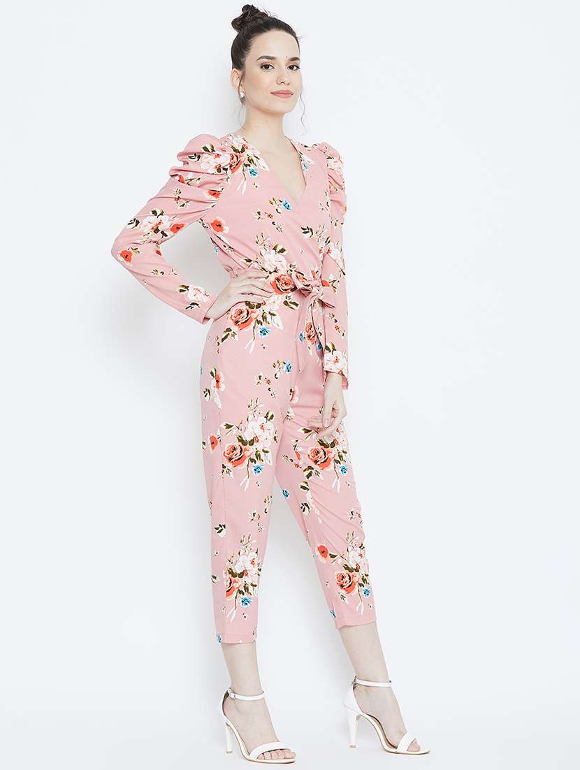 puff sleeved floral jumpsuit - 16764155 -  Standard Image - 2