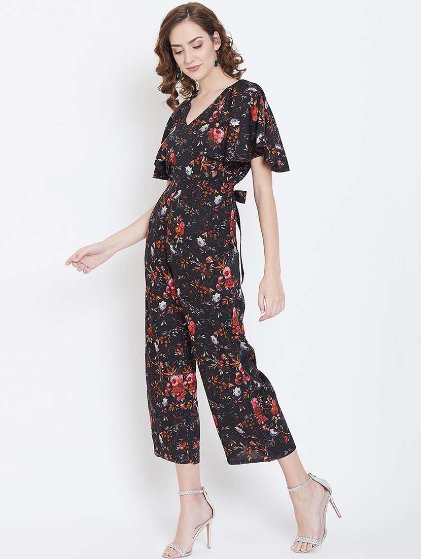tie back floral  jumpsuit - 16764156 -  Standard Image - 2