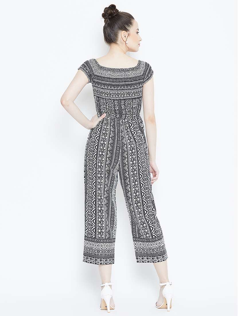 boat neck floral jumpsuit - 16764158 -  Standard Image - 2