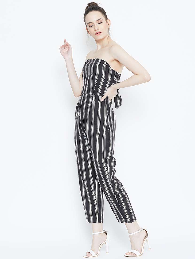 tie knot striped jumpsuit - 16764166 -  Standard Image - 2