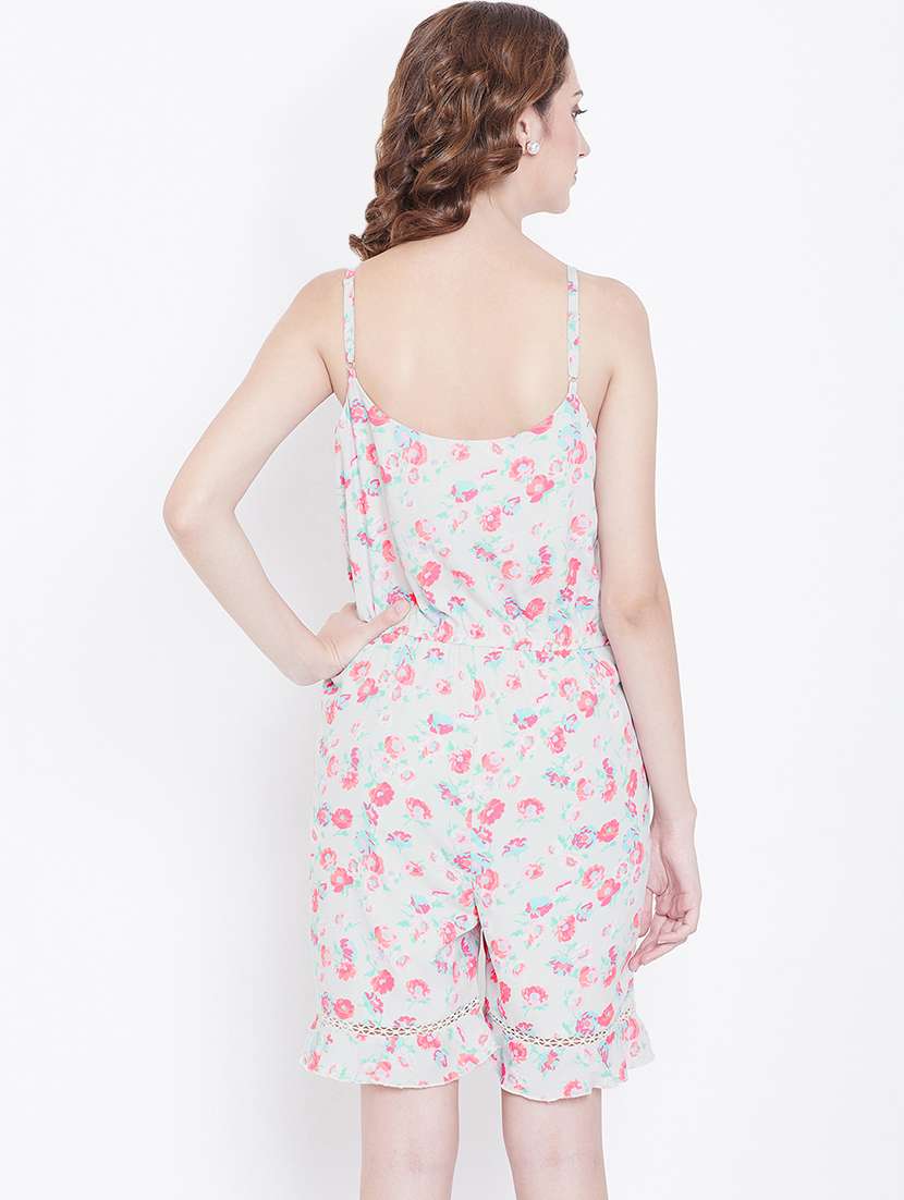 camin neck floral romper  - 16764169 -  Standard Image - 2