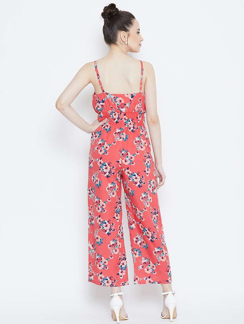 ruched floral jumpsuit - 16764172 -  Standard Image - 2