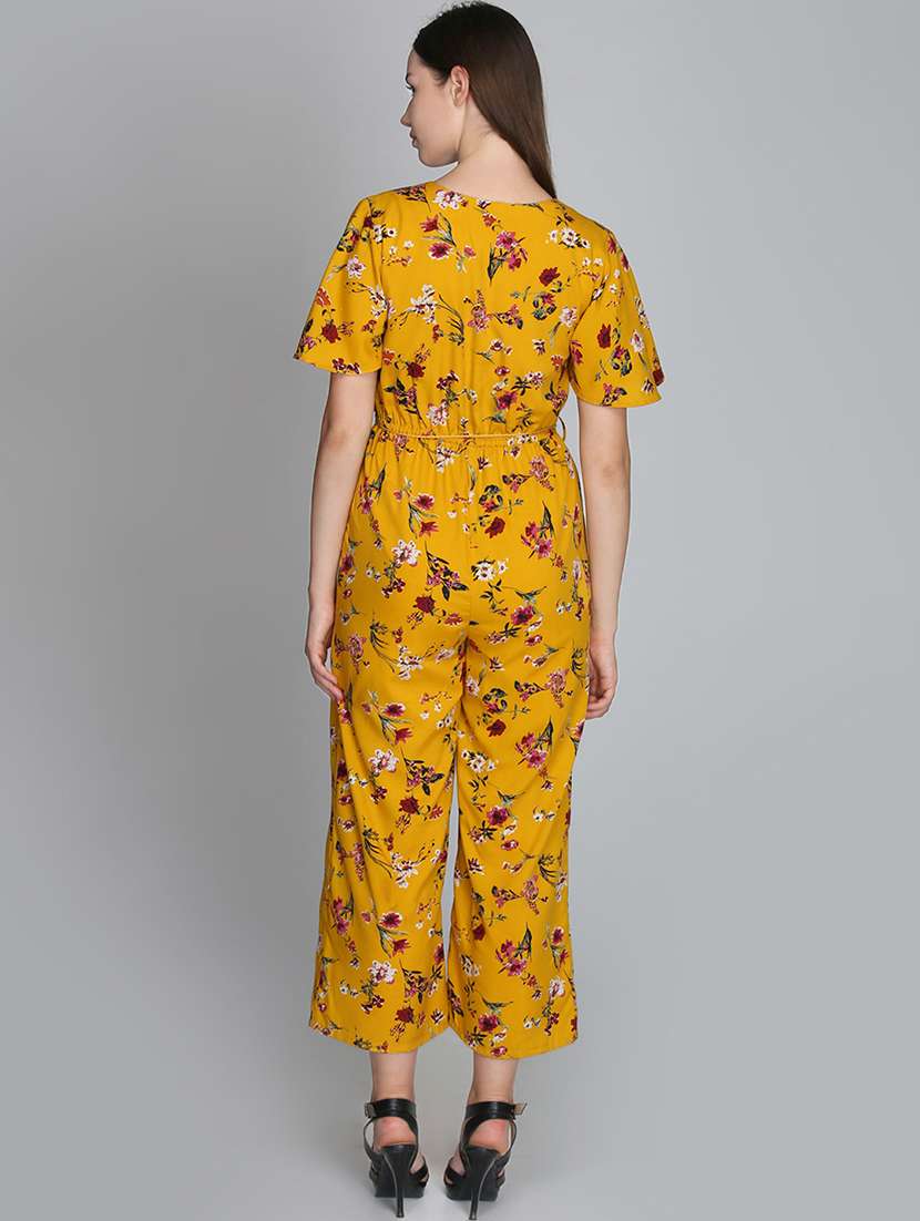 tie front floral jumpsuit - 16764188 -  Standard Image - 2