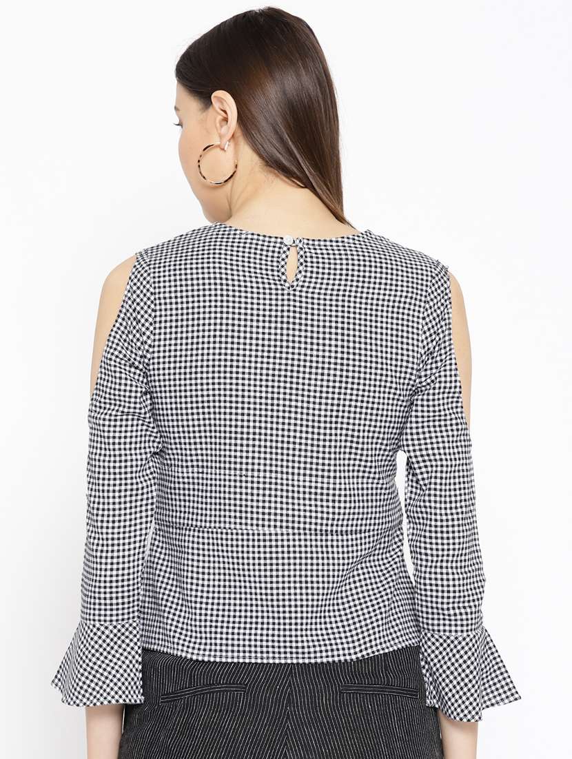 women's straight round neck top - 16764210 -  Standard Image - 2