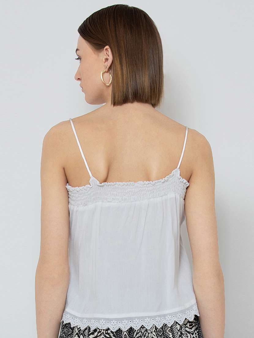 women's straight shoulder strap top - 16764228 -  Standard Image - 2