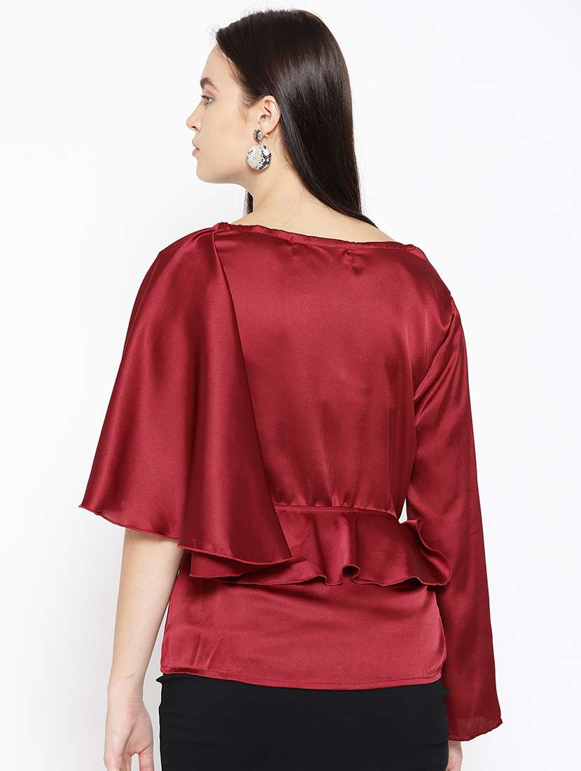 women's layered tie-up neck top - 16764232 -  Standard Image - 2