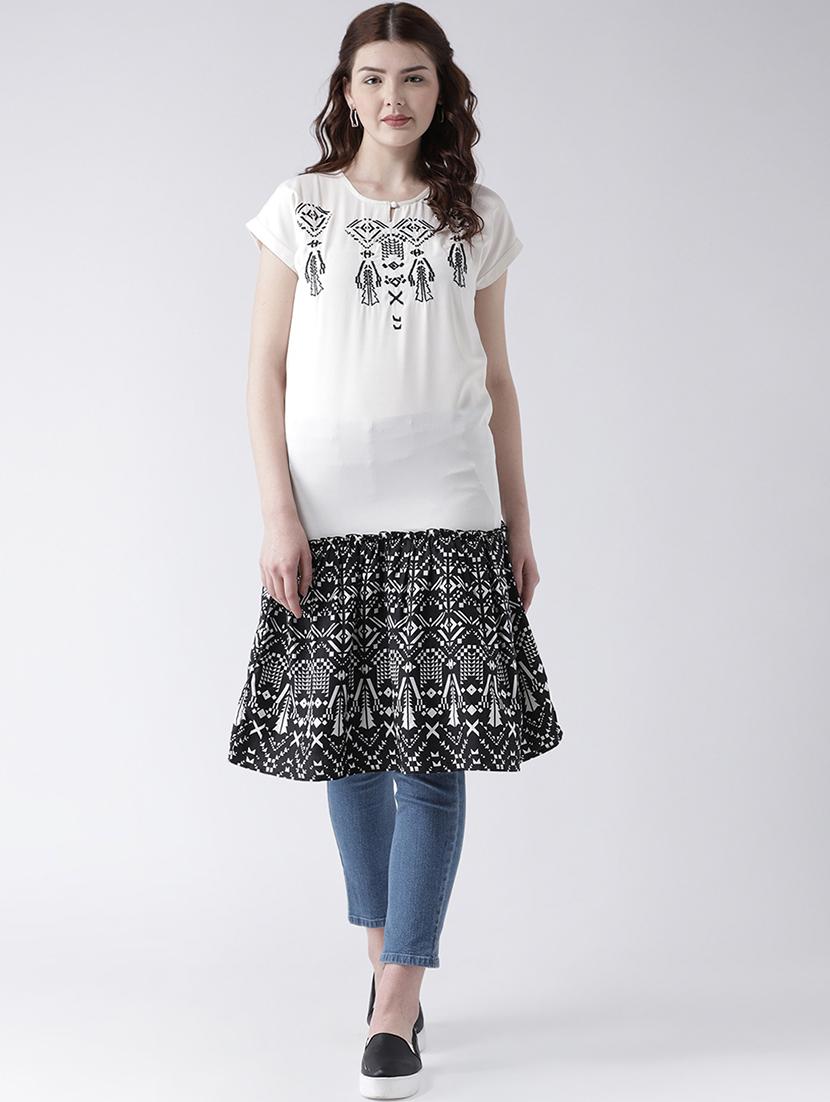 embroidered detail peplum tunic - 16764249 - Zoom Image - 0