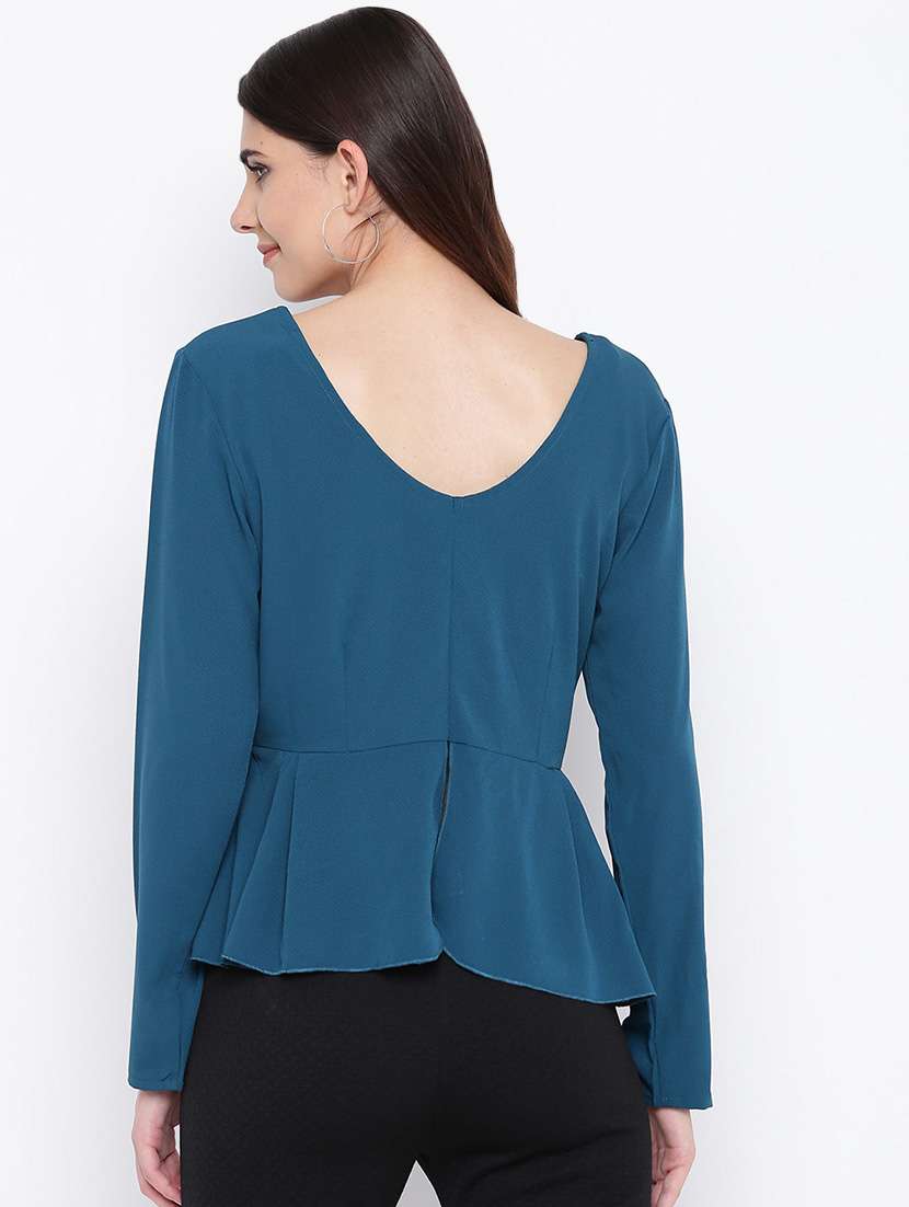 women's peplum sweetheart neck top - 16764274 -  Standard Image - 2