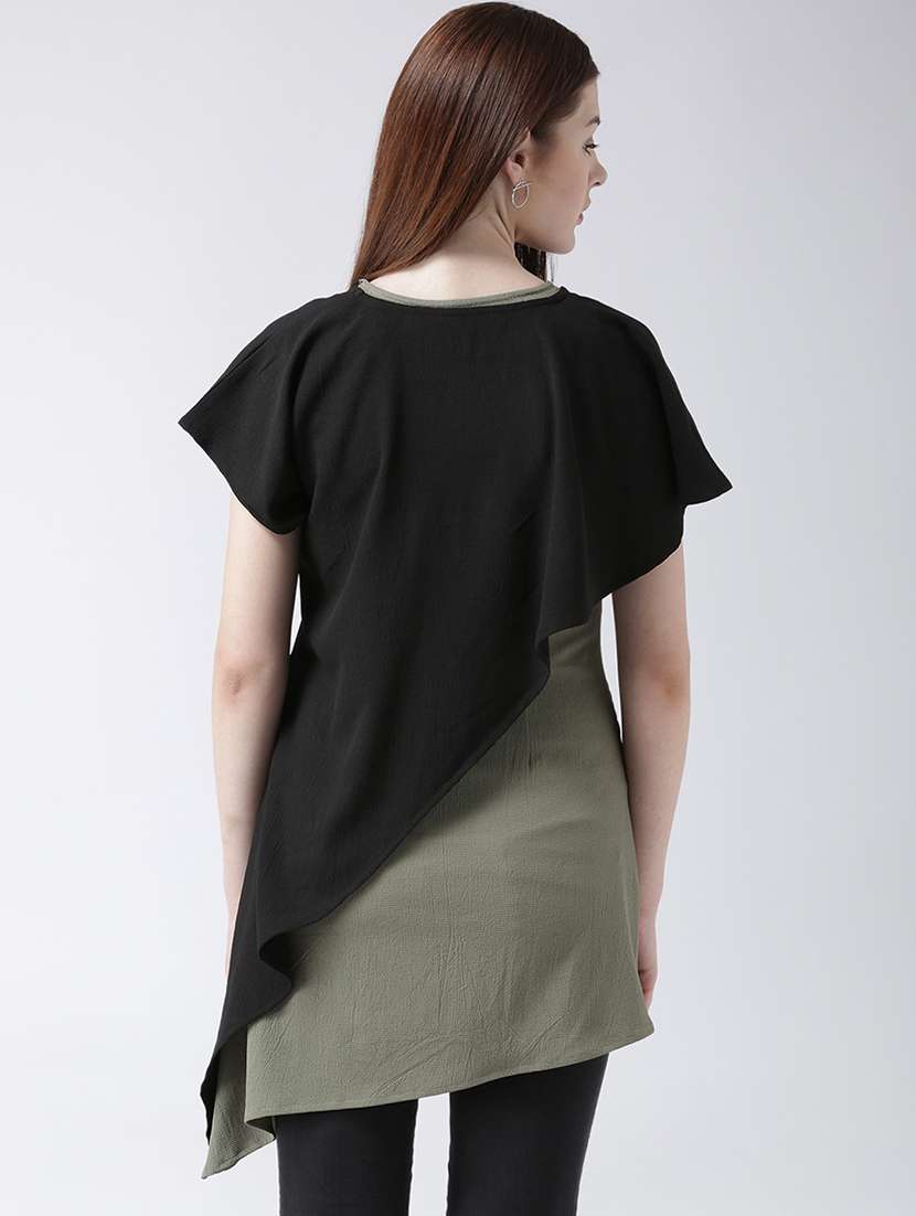 women's layered round neck top - 16764303 -  Standard Image - 2