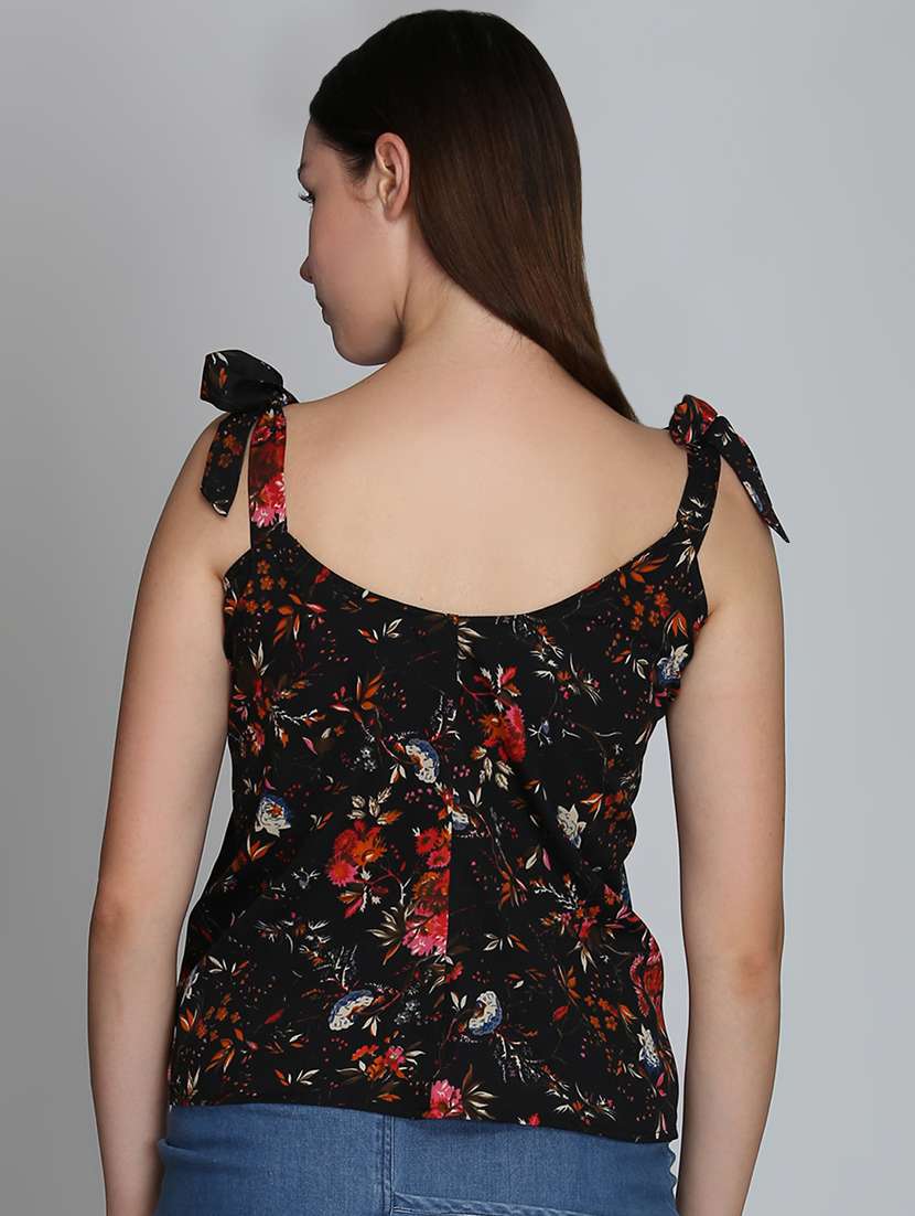 women's crop shoulder strap top - 16764312 -  Standard Image - 2