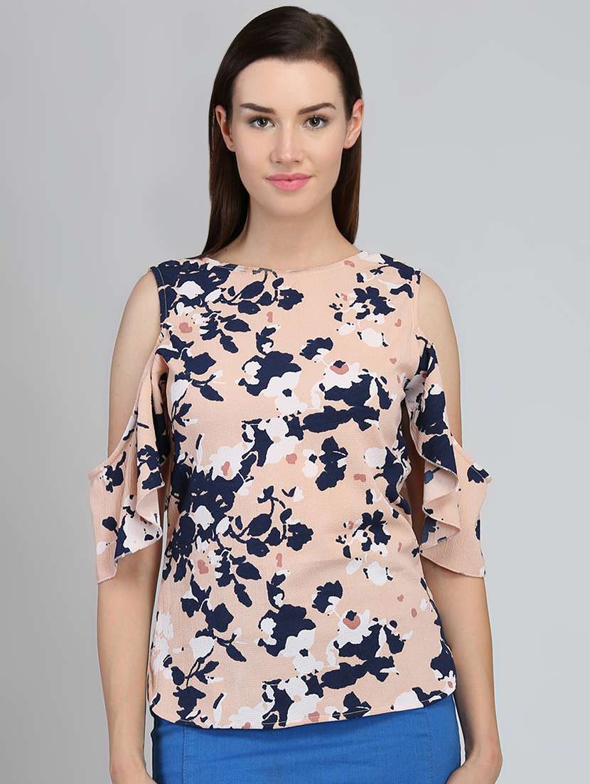 women's straight round neck top