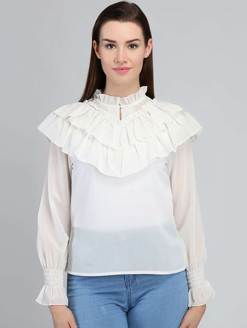 women's layered mock neck top