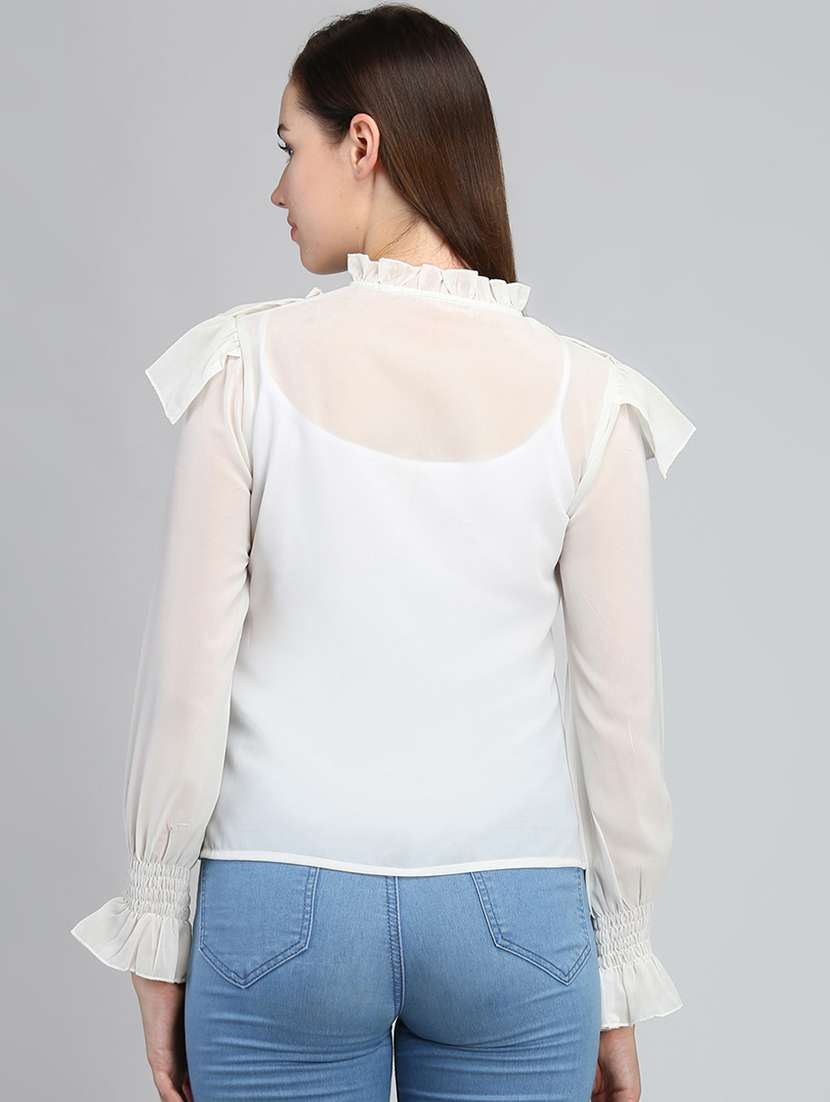 women's layered mock neck top - 16764327 -  Standard Image - 2